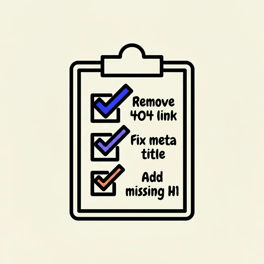 Plain-English Fix List